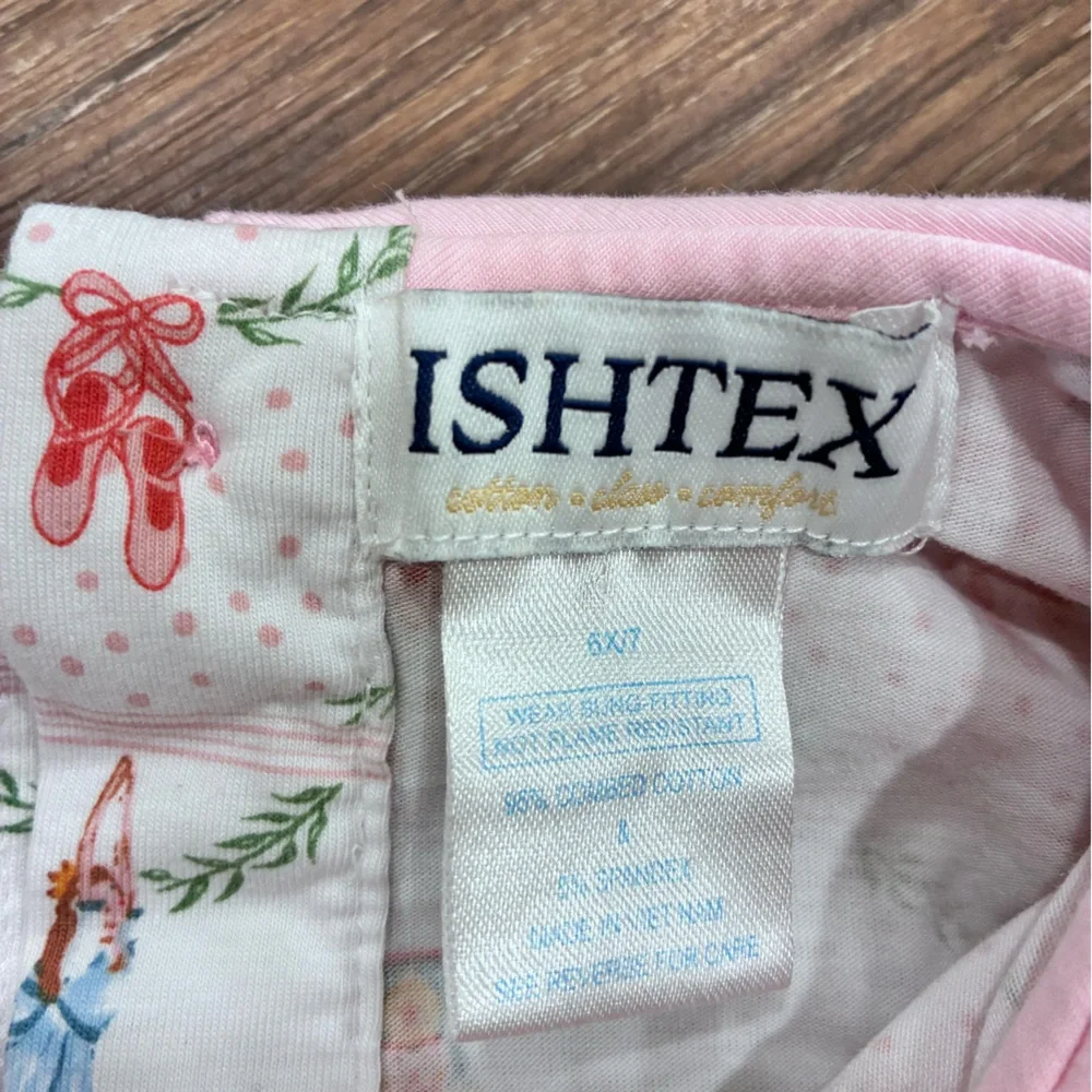 Ishtex Nutcracker Ballet Shirt Top Blouse Christmas Outfit Pink 6X/7 Girl - Picture 10 of 10